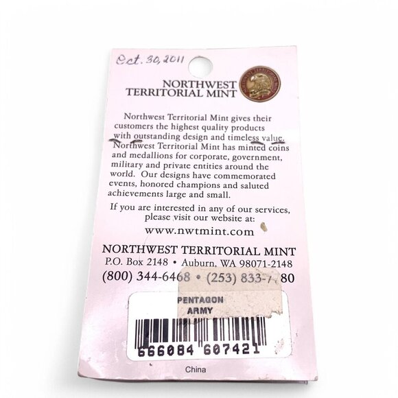 United States Army Pentagon Commemorative Coin By Northwest Territorial Mint - Picture 6 of 9